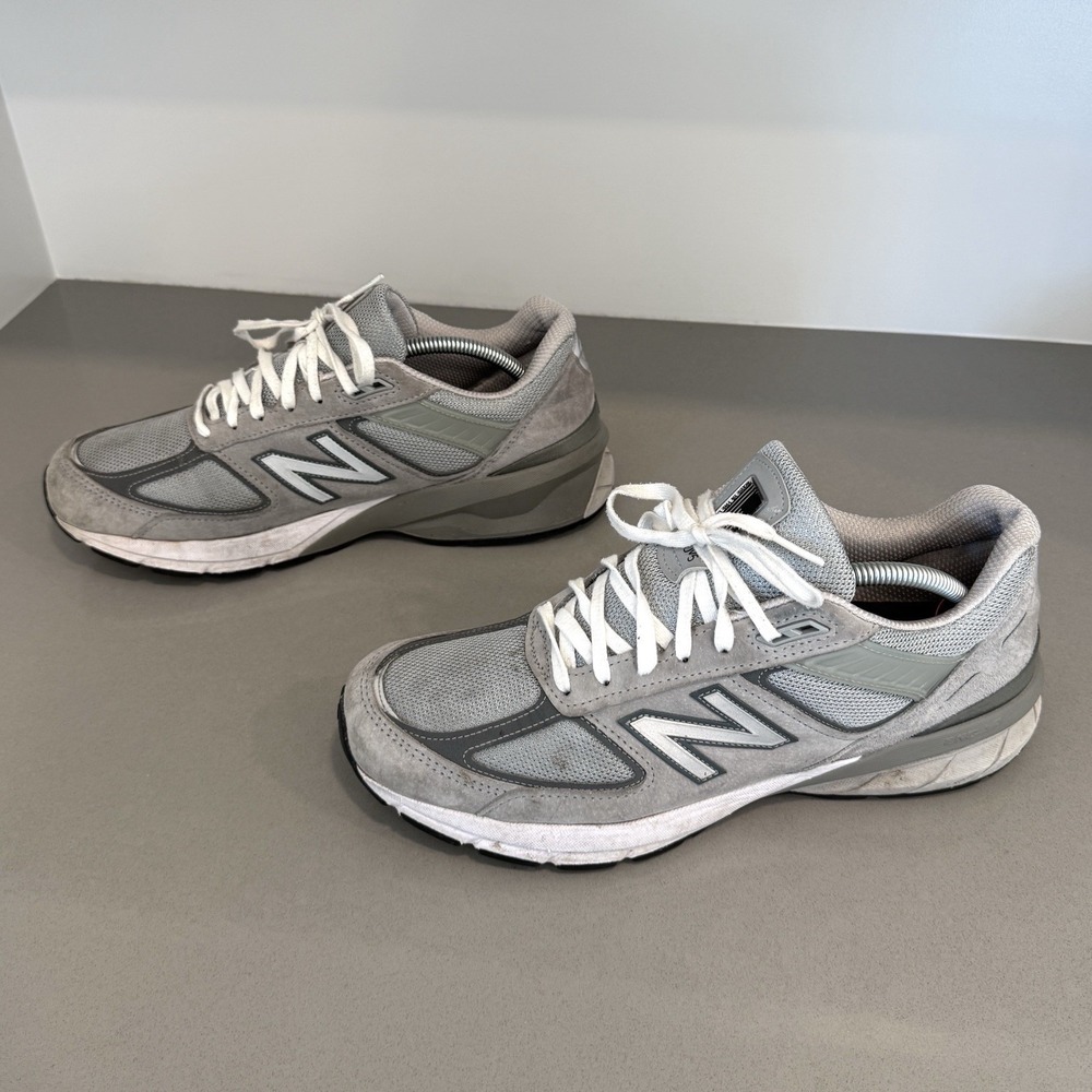 New Balance 990v5 Sneakers Men's 10 D Gray Dad Running Walking Comfort